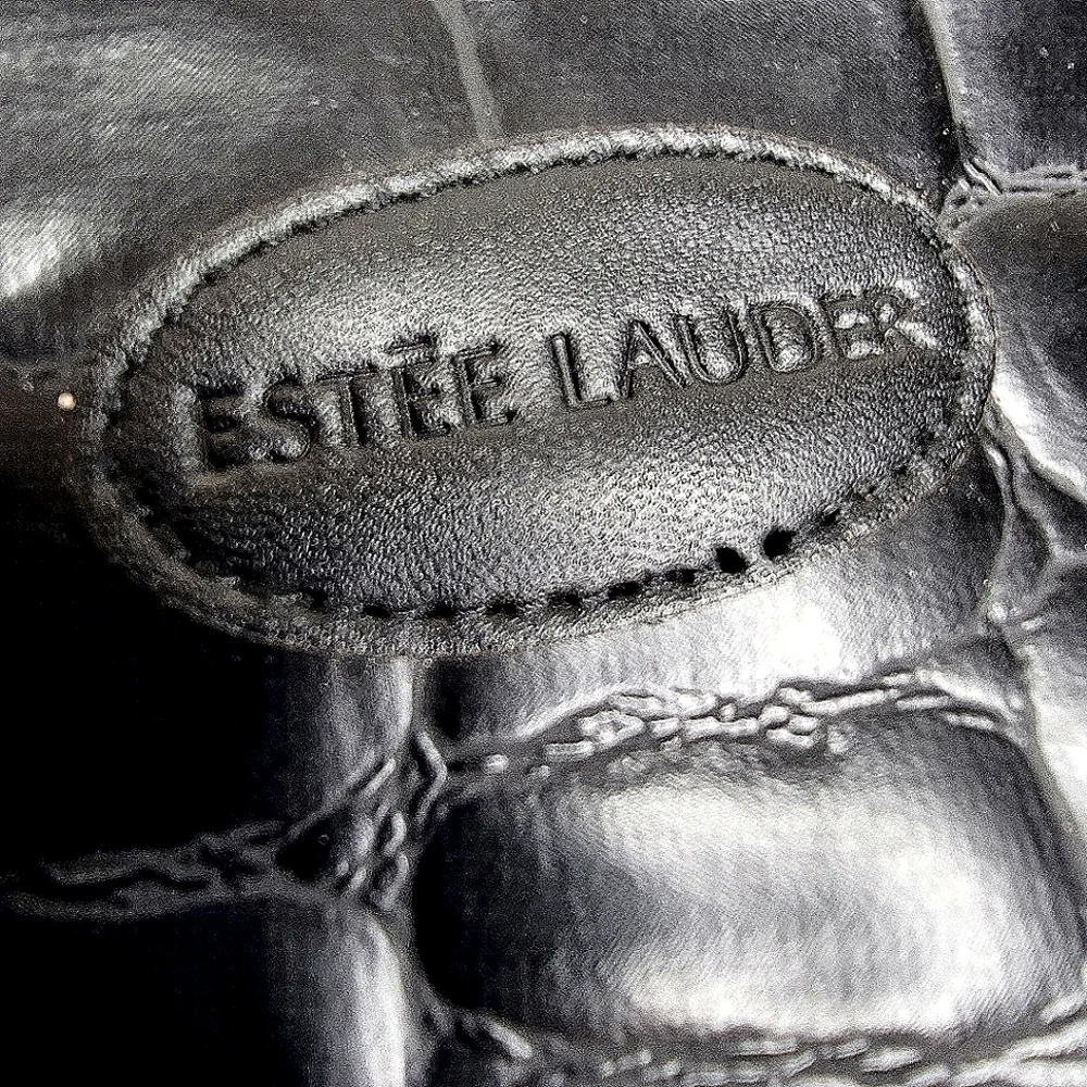 New Estee Lauder Women's Small Accessory Case Black Animal Print w/ Zipper - Picture 4 of 9